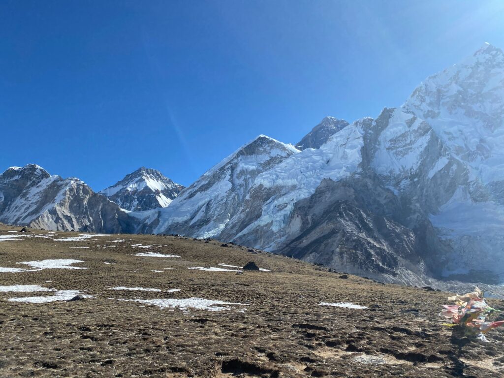 classic Everest Base Camp trek beautiful mountain close up view